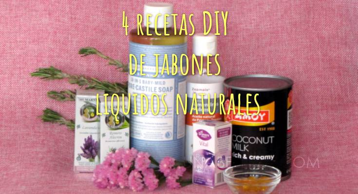 4 recetas DIY de jabones liquidos naturales